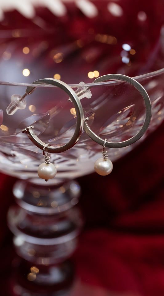 Pearl Hoops