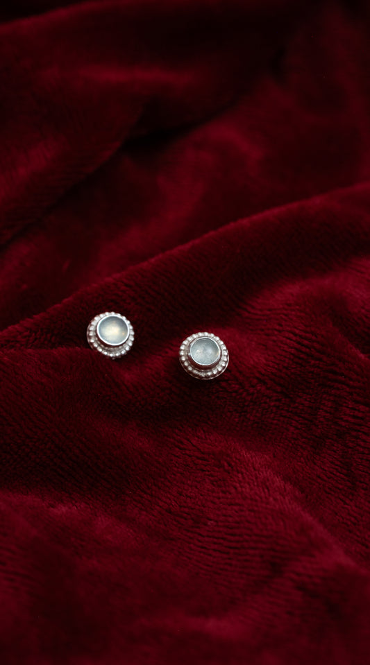 Aquamarine Studs