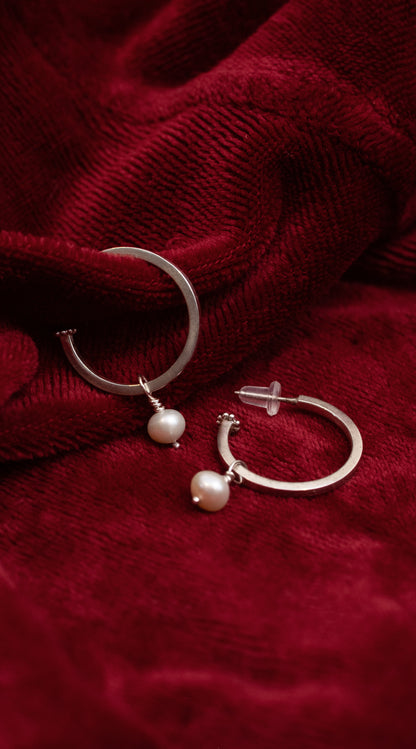 Pearl Hoops