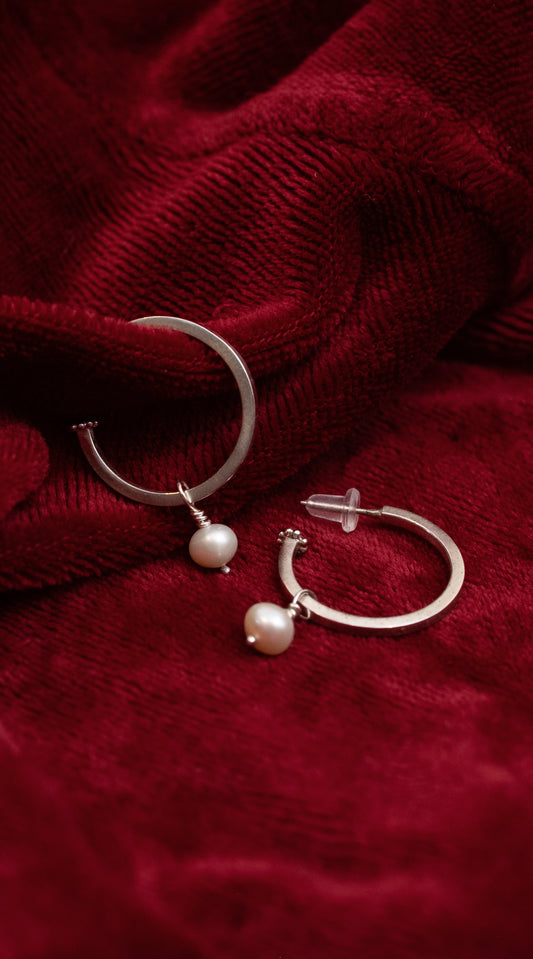 Pearl Hoops